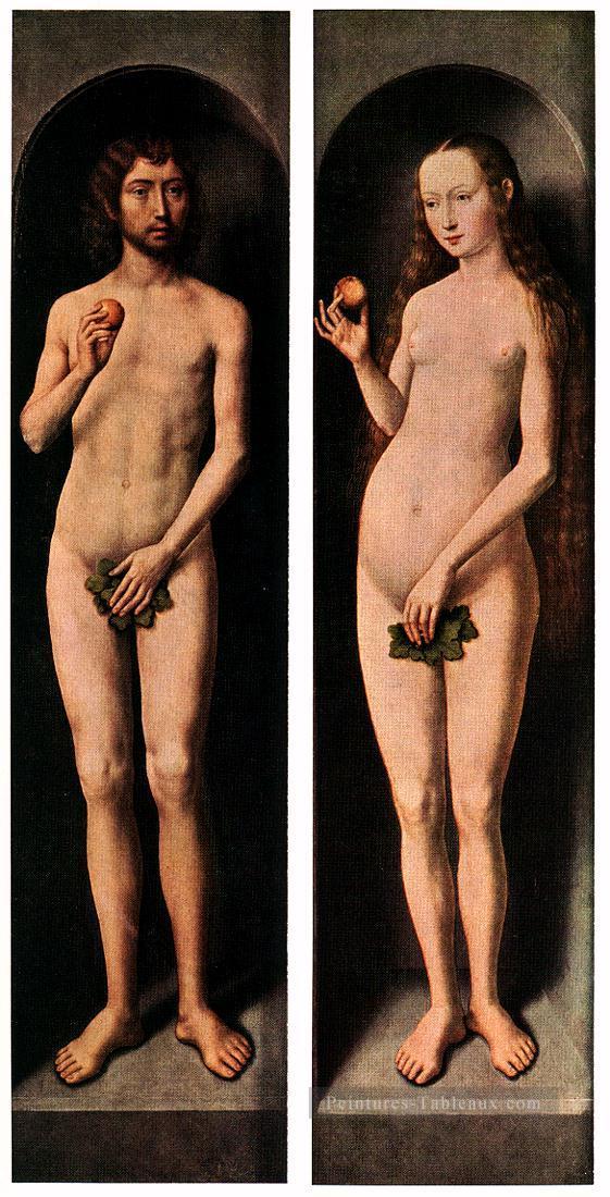 Adam et Eve 1485 hollandais Hans Memling Peintures à l'huile